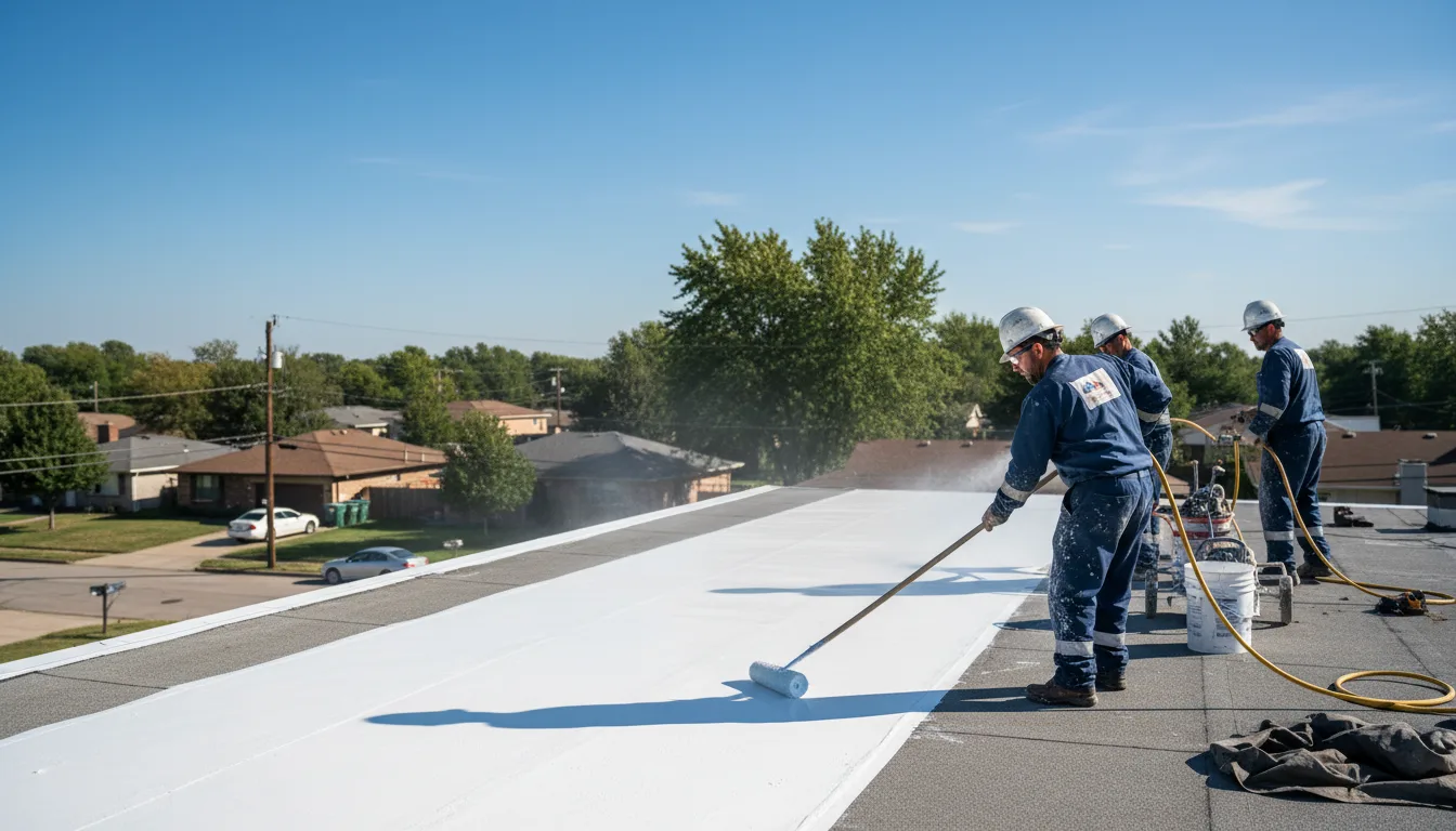 Commercial roof coating in Idledale, CO near me